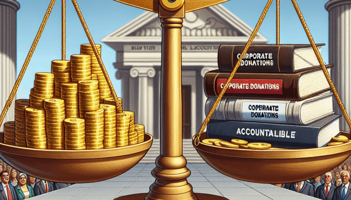 The Influence of Corporate Donations on Political Accountability