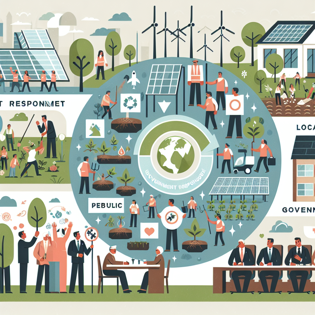 Climate Change Initiatives: Government Responses and Public Engagement