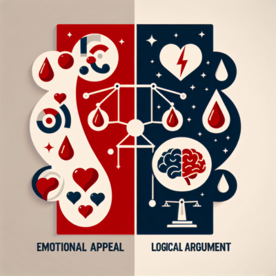 Emotional Appeal vs. Logical Argument in Political Debates
